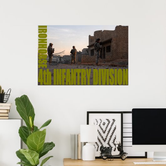 Poster 4e division d'infanterie (Bureau à domicile)
