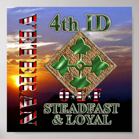 Poster 4e division d'infanterie Vétérinaire de la Force o (Devant)