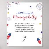 Poster 4e du jeu de Baby shower du ventre de maman (Devant)
