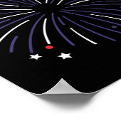 Poster 4e Jour du Mémorial Fireworks (Coin)