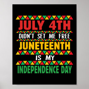 Poster 4ème ne m'a pas libérée JunetDix est mon indépenda