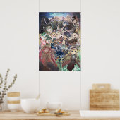 Poster 4K Riko Reg et personnages en Made in Abyss (Cuisine)