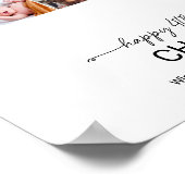 Poster 4th Birthday Number 4 Photo Collage Custom Picture (Coin)