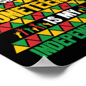 Poster 4th Ne m'a pas libérée Junetdix Mon indépendance (Coin)