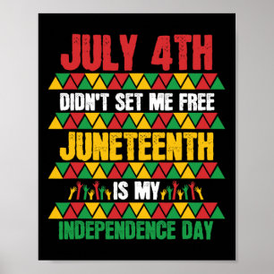 Poster 4th Ne m'a pas libérée Junetdix Mon indépendance