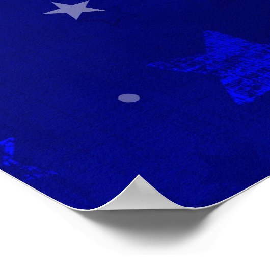 Poster 4th of July American Flag face (Coin)