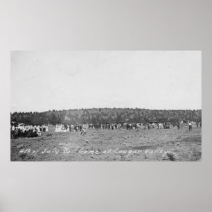 Poster 4th of July Baseball Game