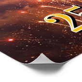 Poster 4th of July Liberty Torch Fireworks USA 250th (Coin)