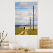 Poster 4X4 Véhicules On Dirt Road, Gobi Desert (Cuisine)