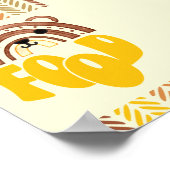 Poster 4x6 Food Station Boho Woodland Bear Anniversaire (Coin)