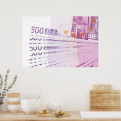 Poster 500 euros (Cuisine)
