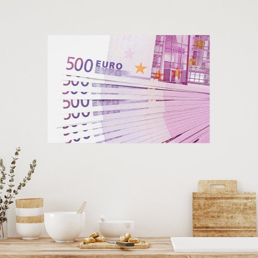 Poster 500 euros (Cuisine)