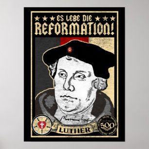 Poster 500e Anniversaire Réforme Luther Poster-Allemand