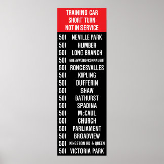 Poster 501 REINE Rollsign (CLRV/ALRV)