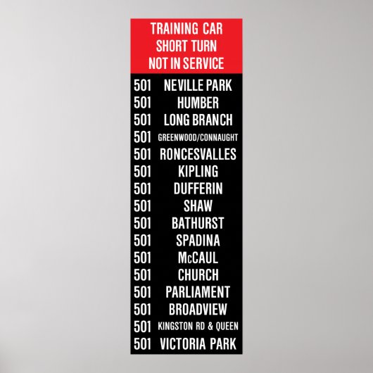 Poster 501 REINE Rollsign (CLRV/ALRV) (Devant)