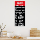 Poster 504 KING Replica Rollsign (CLRV) (Cuisine)