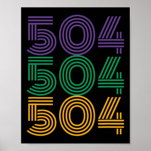Poster 504 Mardi Gras 2025 Drôle costume de carnaval