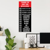 Poster 505 DUNDAS Replica TTC Streetcar Rollsign (Bureau à domicile)