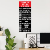 Poster 509 HARBOURFRONT/510 SPADINA Réplique TTC Roll Sig (Bureau à domicile)