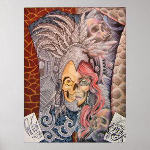 Poster 50/50 repro 4 d'ART de TATOUAGE