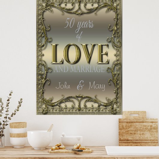 Poster 50 ans d'amour (Cuisine)