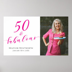 Poster 50 ans et Fabuleux Cinquantième Anniversaire Photo