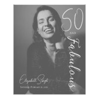 50 ans et Fabuleux Photo Anniversaire Noir & Blanc