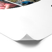 Poster 50 ans Photo Collage Anniversaire Mariage d'or (Coin)