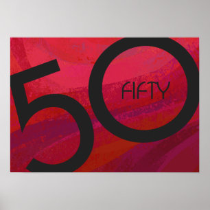 Poster 50 ans, un anniversaire de décennie