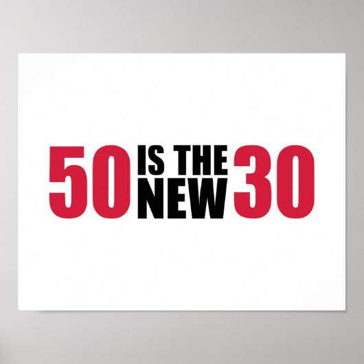 Poster 50 est le nouveau 30 anniversaire (Devant)