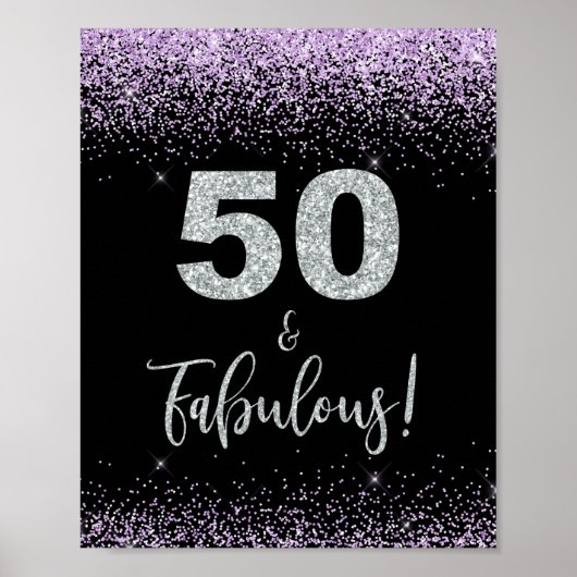 Poster 50 et fabuleuse fête d'anniversaire Signal noir & (Devant)