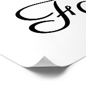 Poster 50 et nom fabuleux Grand Photo Rouge 50e anniversa (Coin)