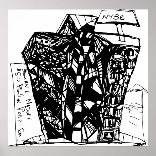 POSTER 50 MILLIARDS DE DOLLAR PONZI SCAM (Devant)