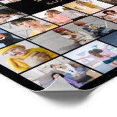 Poster 50 Photo Collage Personalized 50th Birthday Gift (Coin)