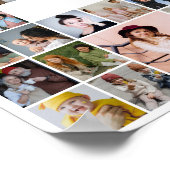 Poster 50 Photo Collage Personalized Birthday Gift (Coin)