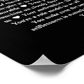 Poster 50 raisons Nous vous aimons 50e anniversaire Colla (Coin)