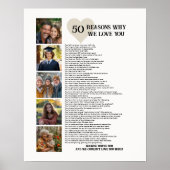 Poster 50 Raisons pour lesquelles nous t'aimons 50e anniv (Devant)