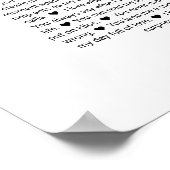 Poster 50 raisons pour lesquelles nous t'aimons voeu de m (Coin)