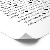 Poster 50 Raisons pour lesquelles nous vous aimons 50e an (Coin)