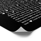 Poster 50 Raisons pour lesquelles nous vous aimons Impres (Coin)