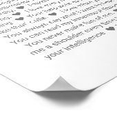 Poster 50 raisons pour lesquelles nous vous aimons vow ma (Coin)