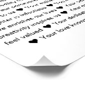 Poster 50 Reasons We Love You Photo Collage Keepsake Gift (Coin)