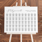 Poster 50 Tables Large Trouvez Votre Siège Graphique