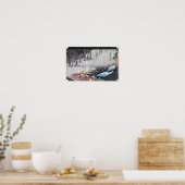 Poster 50. Tsuchiyama-juku, Hiroshige, Ukiyo-e (Cuisine)