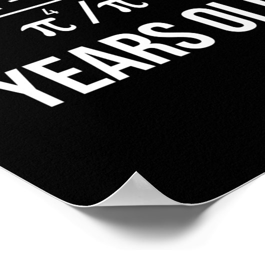 Poster 50 Years Old Equation Funny 50th Birthday Math  (Coin)