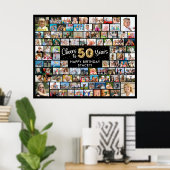 Poster 50e Anniversaire 100 Photos Black Gold Bravo à l'a (Bureau à domicile)