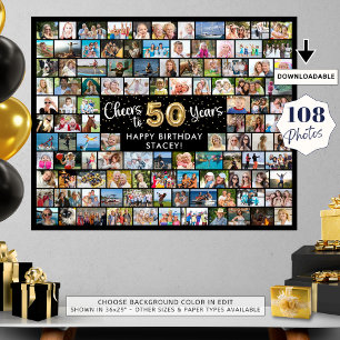 Poster 50e Anniversaire 108 Photos Black Gold Bravo à l'a