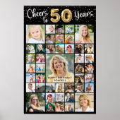 Poster 50e anniversaire 43 Photo Collage encourage à 50 a (Devant)