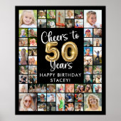 Poster 50e anniversaire 51 Photo Collage encourage à 50 a (Devant)