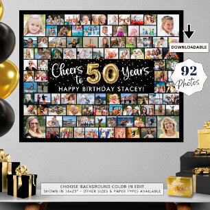 Poster 50e anniversaire 92 Photos Black Gold Cheers To Ye